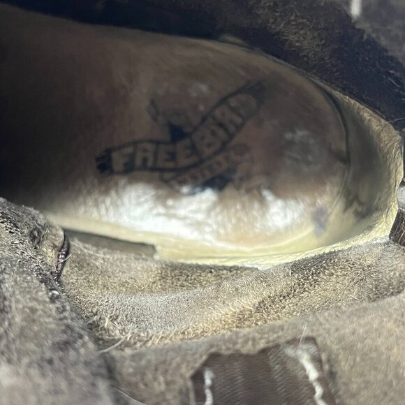 Freebird Austin double-zip leather ankle booties pre-worn 9 grey brown - Picture 15 of 15